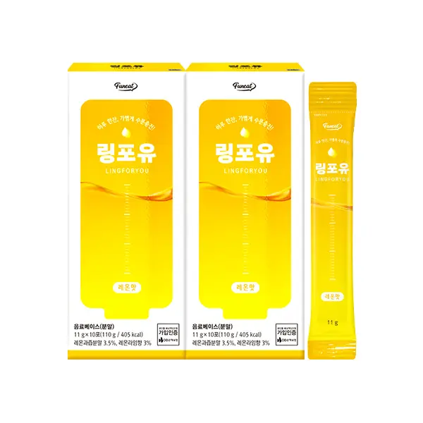 링포유 마시는 포도당 비타민 레몬맛, 11g, 2박스
