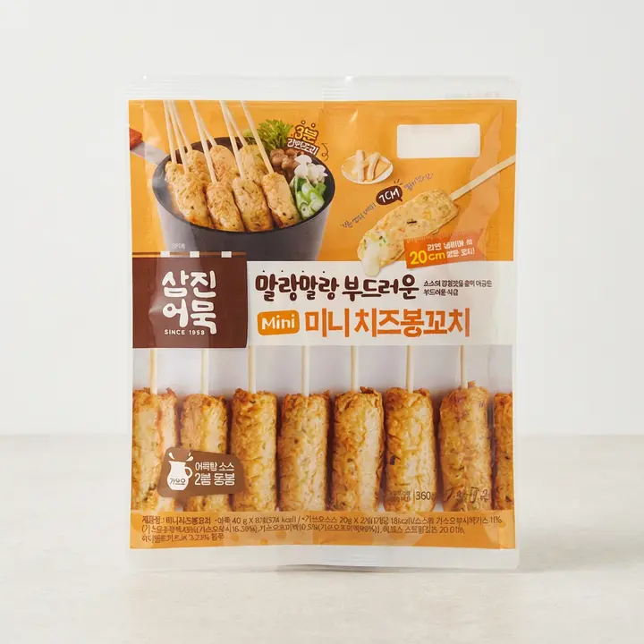 삼진어묵 미니 치즈봉꼬치, 40g, 8개, 3개