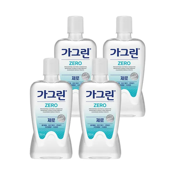 가그린 제로 기획세트, 820ml, 4개 + 100ml, 1개