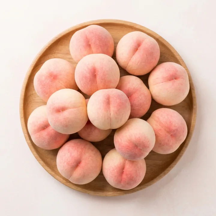 백도 딱딱이복숭아, 2kg, 1박스