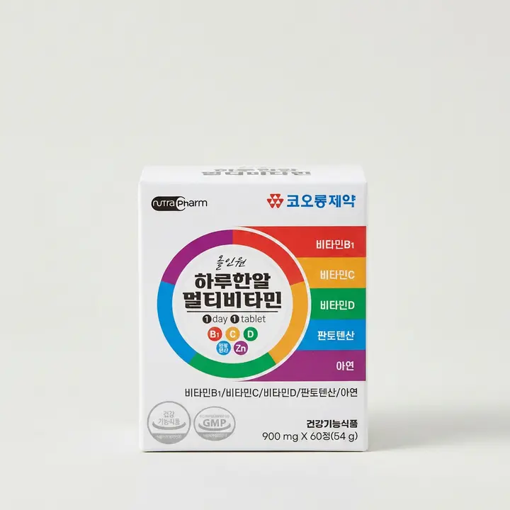 코오롱제약 올인원 하루한알 멀티비타민, 900mg, 60정, 3박스