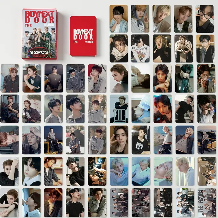 보넥도 포카 92PCS 세트 보이넥스트도어 굿즈포토카드, RED, 92개