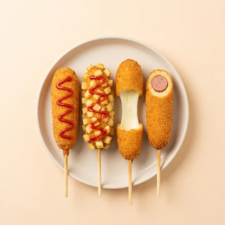 애슐리 크리스피 핫도그 4종, 80g, 8개입, 2세트