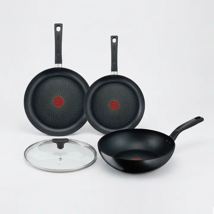 리퍼 테팔 인덕션 티타늄 마스터쿡 4종, 프라이팬, 22cm, 1개 + 28cm, 1개 + 볶음팬, 28cm, 1개 + 유리뚜껑, 28cm, 1개