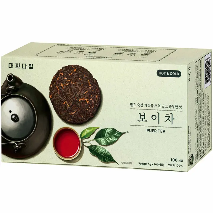 대한다업 보이차, 0.7g, 100개입, 1개