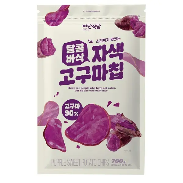 비단식당 달콤바삭 자색고구마칩, 700g, 1개