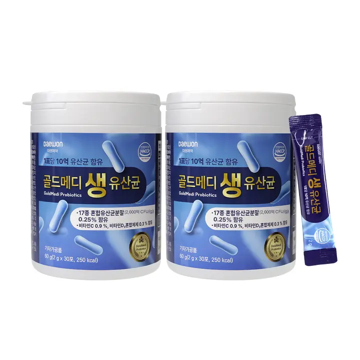 대원제약 골드메디 생유산균, 2g, 30포, 2개