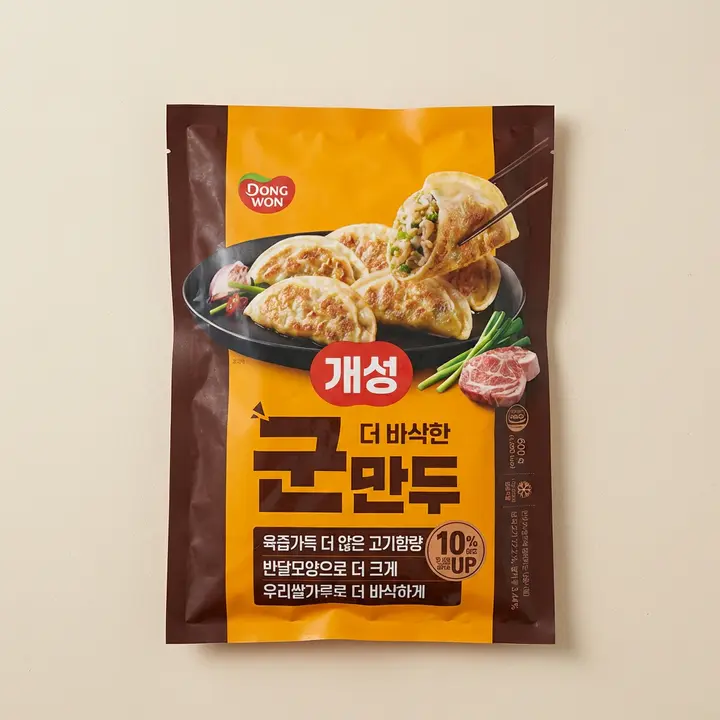 동원 개성 더 바삭한 군만두, 600g, 6개