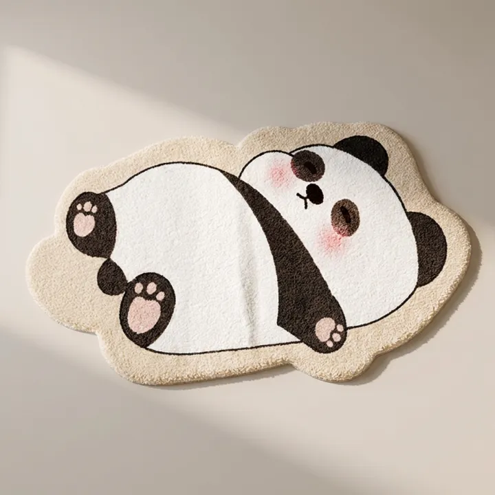 포근 발밑 동물 발매트, 60cm x 40cm, 팬더 1개 + 랜덤 1개, 2개