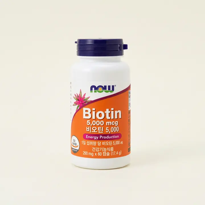 나우푸드 비오틴 5000mcg, 290mg, 60캡슐, 3개