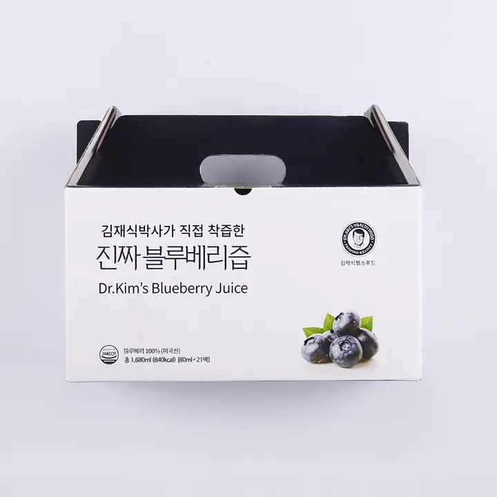 김재식헬스푸드 진짜 블루베리즙, 80ml, 21팩, 1박스