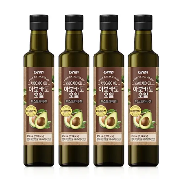 GNM 아보카도오일 엑스트라버진, 250ml, 4개