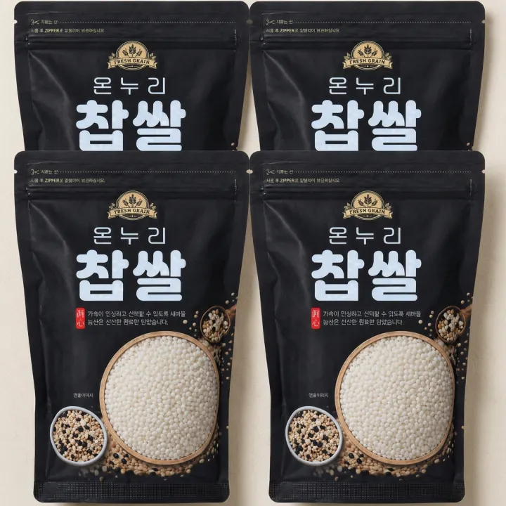새마을농산 국산 황금 찰찹쌀, 500g, 4봉