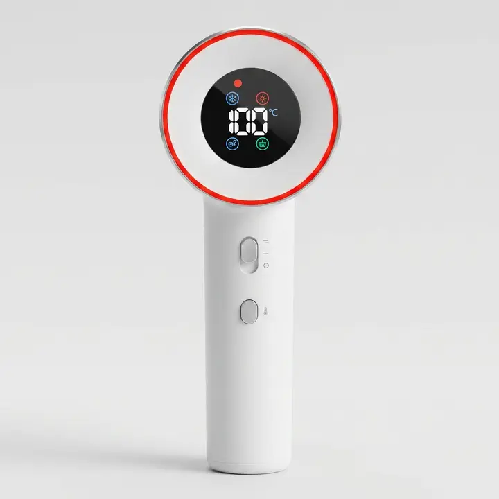 비브르 전문가용 BLDC 음이온 초경량 LED 스마트 온도조절 헤어 드라이기, V-HD8, 화이트, 1개