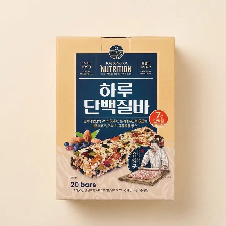 호정가 하루단백질바, 25g, 20개