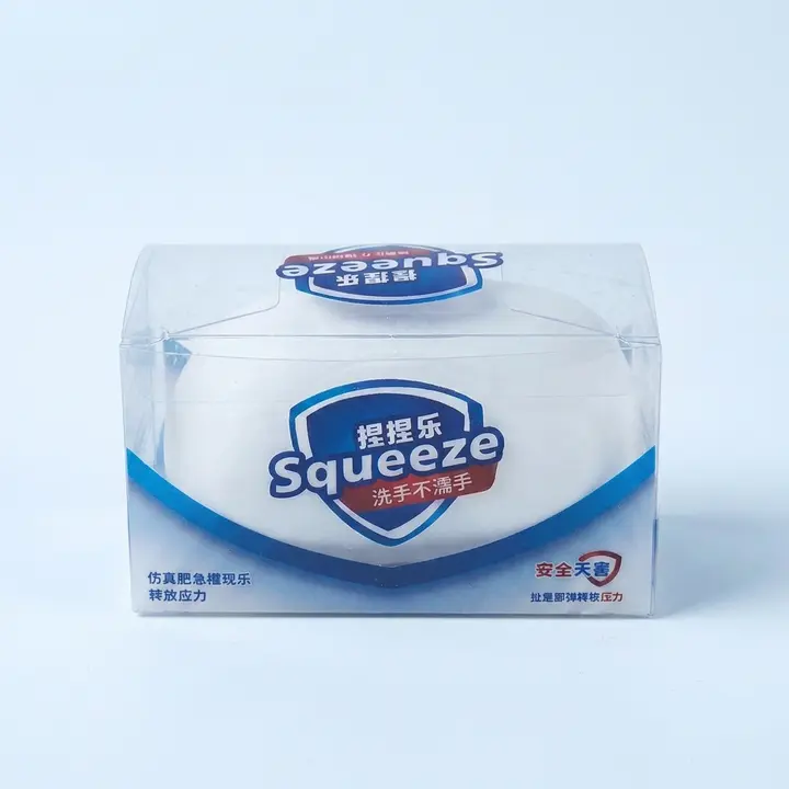스트레스 해소 비누 크런치 슬랑이 말랑이, 화이트, 70g, 1개