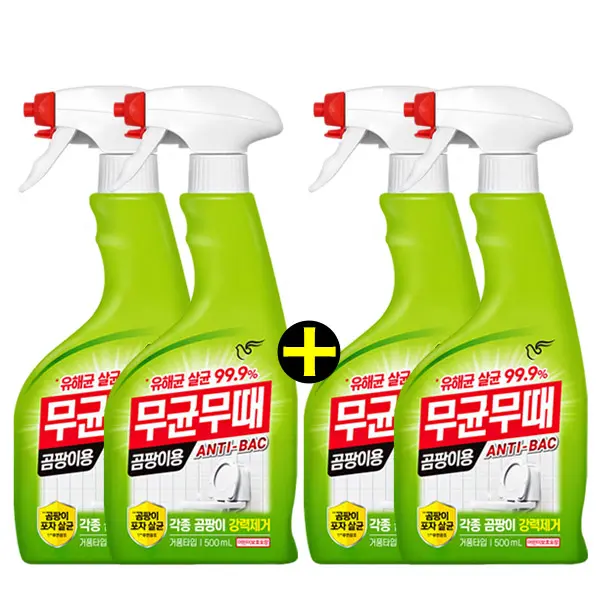 피죤 무균무때 곰팡이용, 500ml, 4개