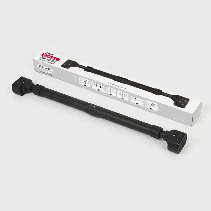 아리프 듀얼락 풀그립 문틀철봉, 가정용, 블랙, 80-102cm, 1개