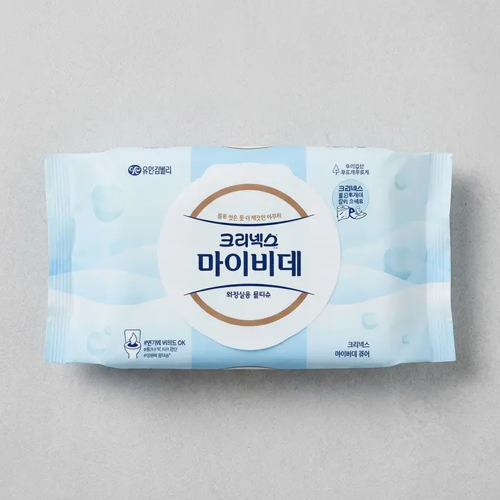 크리넥스 마이비데 퓨어 캡, 40매, 9팩