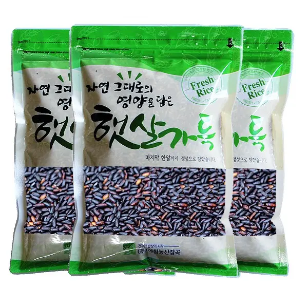 아침농산 찰흑미, 500g, 3봉, 1개