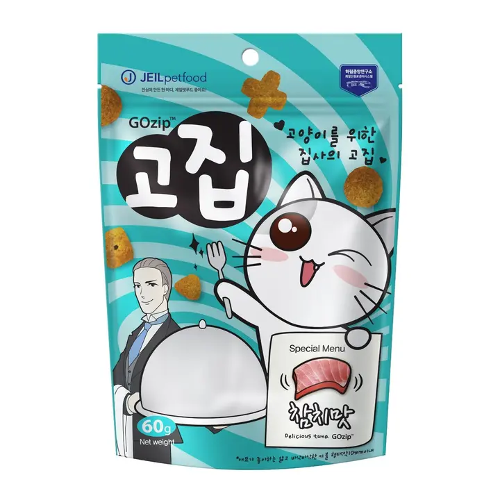 제일펫푸드 고집 고양이 간식, 참치, 60g, 1000개