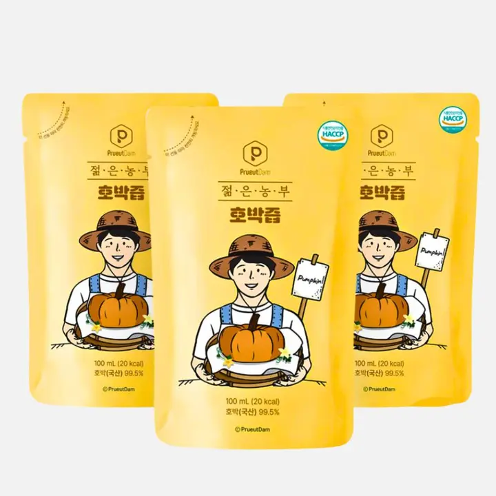 푸릇담 젊은농부 호박즙, 100ml, 60팩