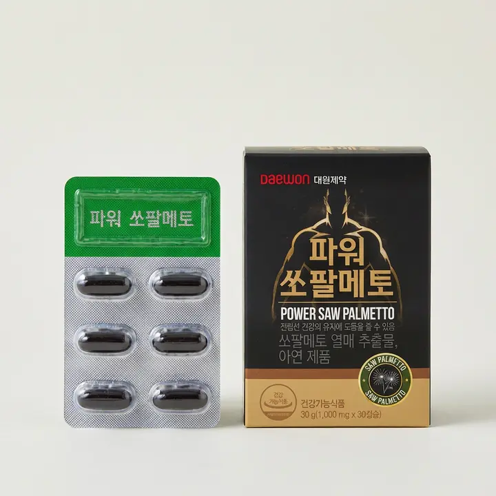 대원제약 파워 쏘팔메토, 1,000mg, 30캡슐, 4박스