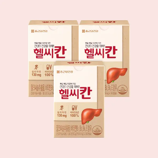 종근당건강 헬씨칸 밀크씨슬, 30정, 3박스