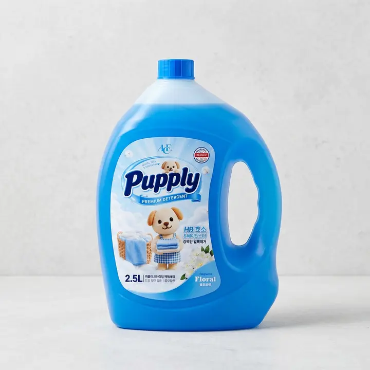 에이스 퍼플리 플로럴 액체 세탁세제, 실내건조, 2.5L, 4통, 1박스