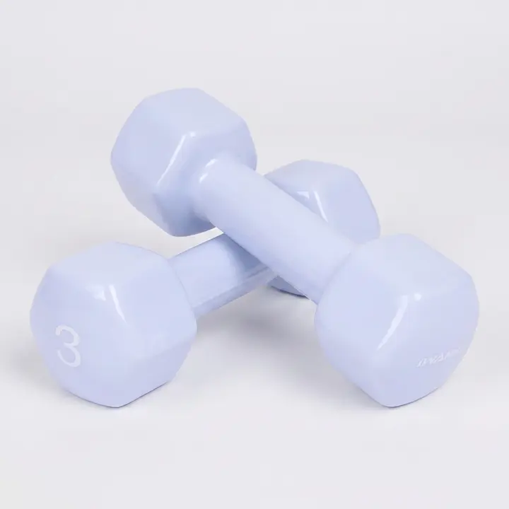 아이워너 뷰티 육각 덤벨, 3kg_스카이 블루, 2개입, 1세트