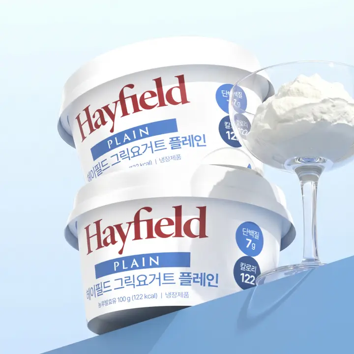 헤이필드 그릭요거트 플레인, 100g, 5개