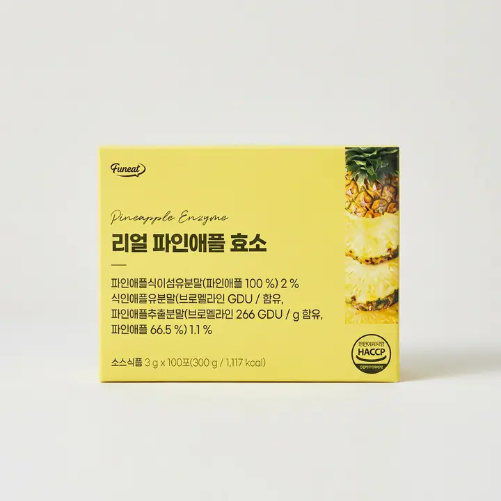 퍼니트 80만 역가수치 파인애플 브로멜라인 효소, 3g, 100포, 3박스