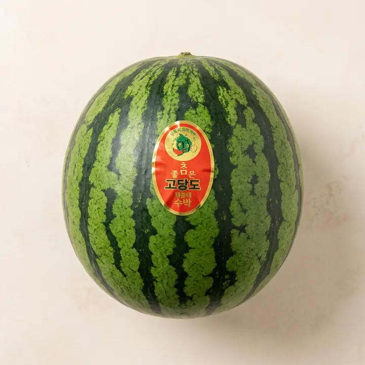 지니포모어 고당도 꿀수박, 못난이 수박, 3kg 내외, 1개