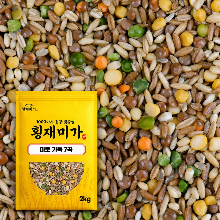 횡재미가 저당 파로 담은 7곡 혼합잡곡, 2kg, 1개