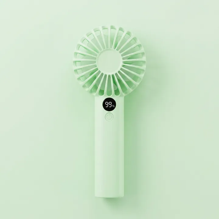 휴대용 저소음 충전식 손풍기 USB 핸디 미니 선풍기, YD-2025-1, 그린, 1개