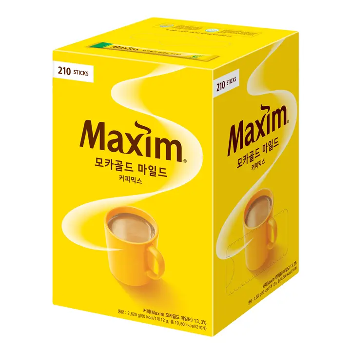 맥심 모카골드 마일드 커피믹스, 12g, 210개입, 1개