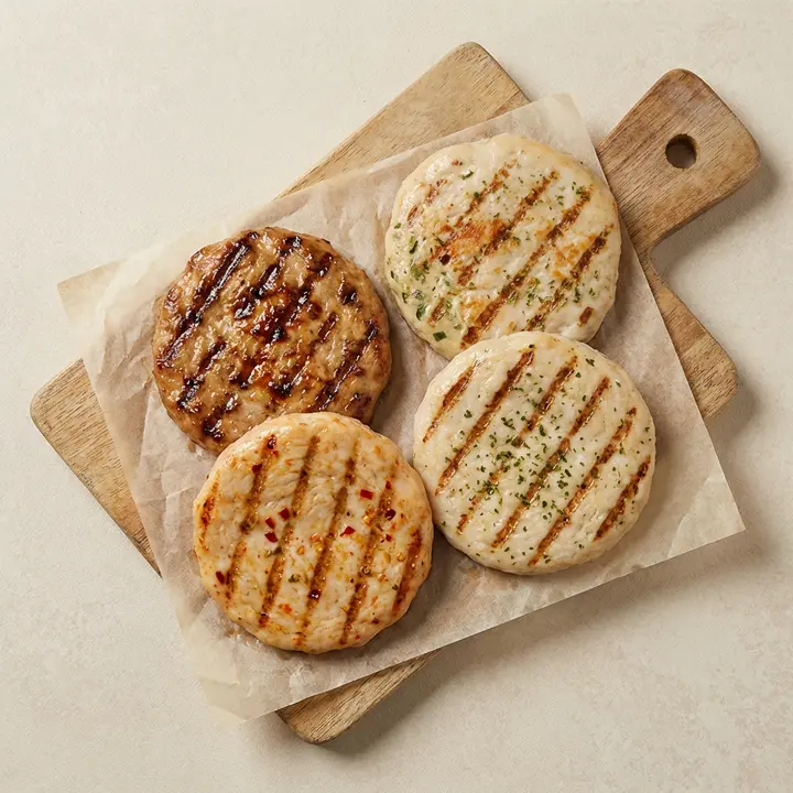 오쿡 그릴 닭가슴살 스테이크, 불고기맛 100g 1개 + 야채맛 100g 1개 + 청양고추맛 100g 1개 + 오리지널 100g 1개, 2세트