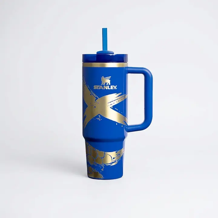 스탠리 퀜처 H2.0 플로우스테이트 텀블러 뱀의 해 에디션, 블루, 887ml, 1개