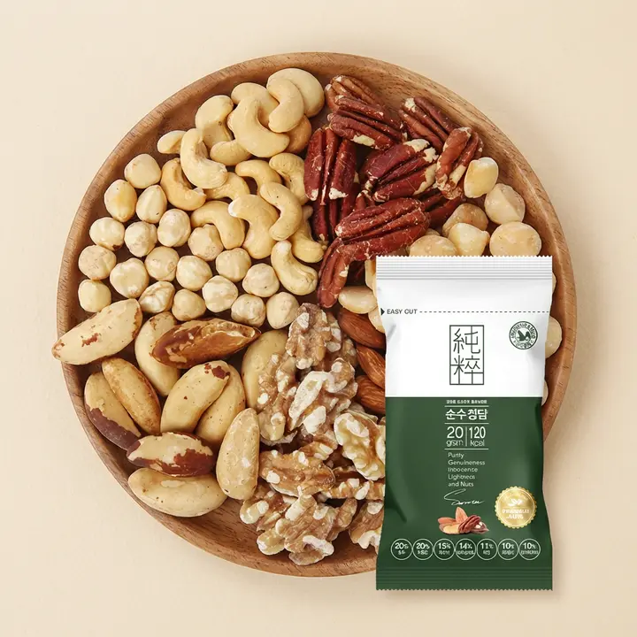 산과들에 순수정담 하루견과, 20g, 100봉, 1세트