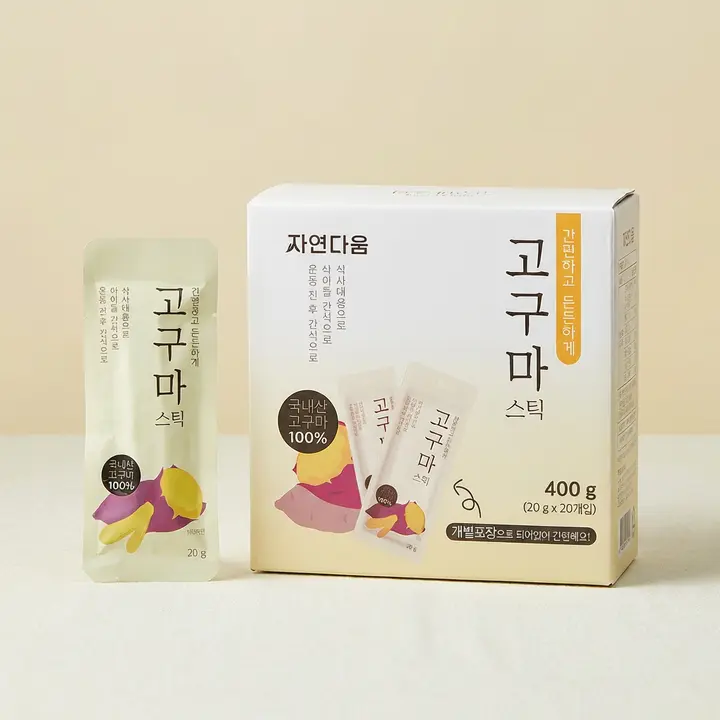 자연다움 고구마 스틱, 20g, 20개