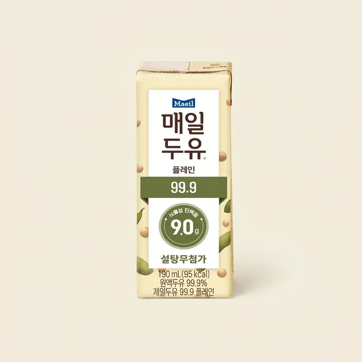 매일유업 매일두유 99.9 플레인, 190ml, 24개