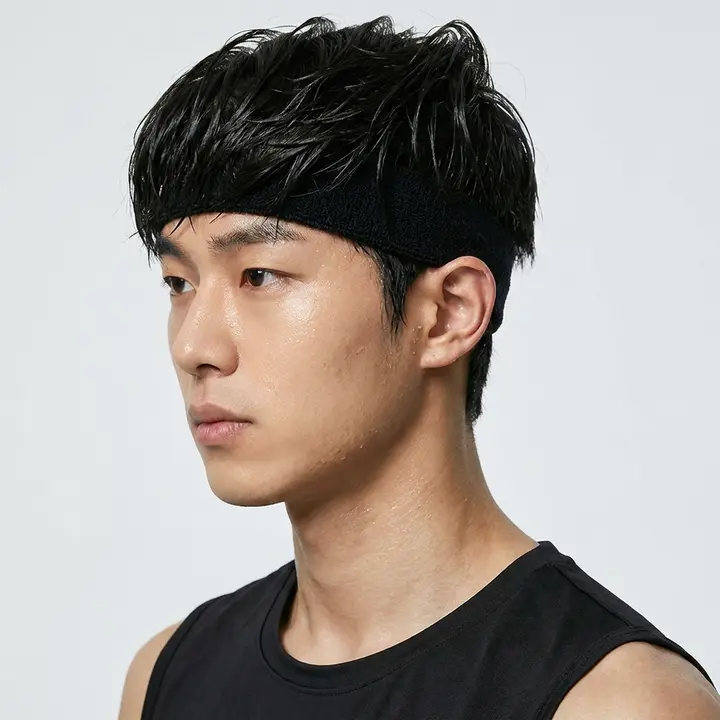 스포츠 헤어밴드, 그레이, FREE, 땀흡수, 4개