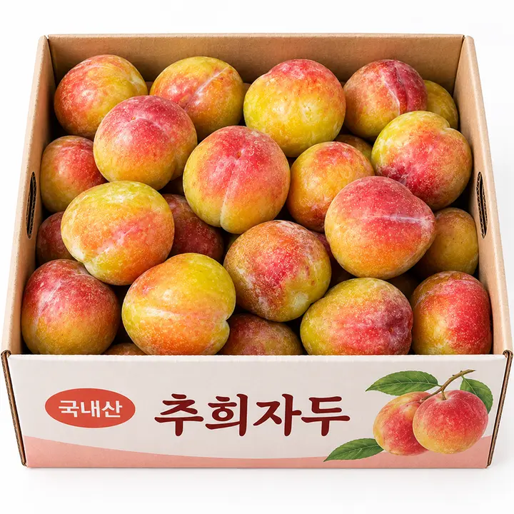 국내산 추희 자두, 중과, 5kg, 1박스