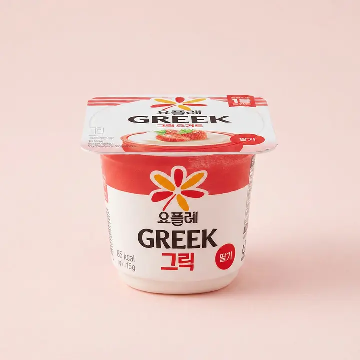 빙그레 요플레 그릭 딸기, 80g, 8입, 2개