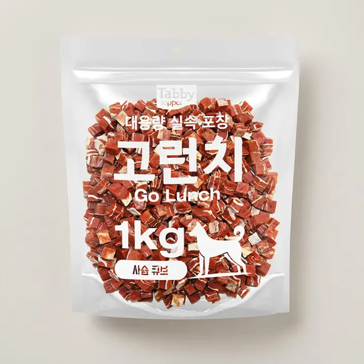 테비 고런치 강아지간식, 고런치 사슴큐브, 1kg, 1개