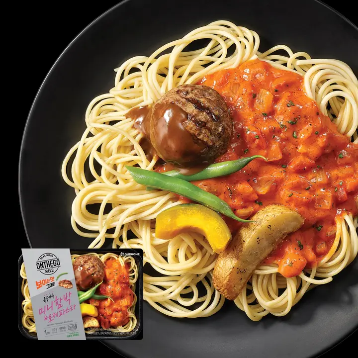 아워홈 온더고 육즙 가득 미니함박&로제파스타, 310g, 6팩