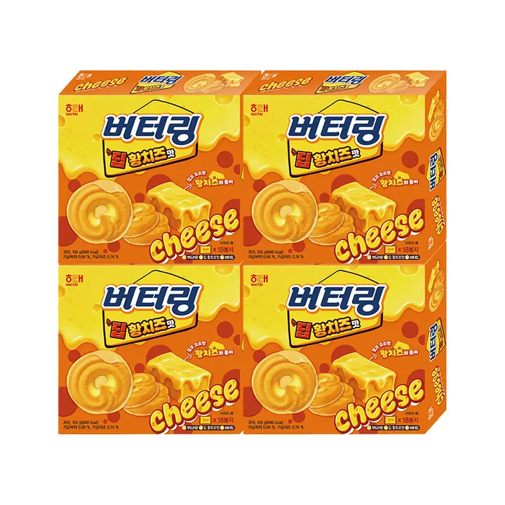 해태제과 버터링, 155g, 4개