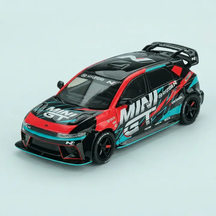 미니지티 1/64 현대 아이오닉 5 N MINI GT RS-01T 2025 도쿄 오토 살롱, 블랙, 500개