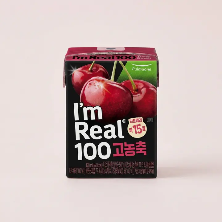 풀무원 아임리얼100 고농축 타트체리, 120ml, 24개