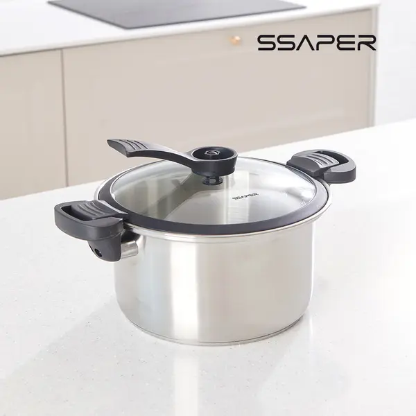 셰퍼 IH 스텐 저압 진공냄비, 5L, 1개